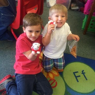 Photo: Sent a little #COEswag to one of our local preschools. Jaxon and Drake seem to be enjoying their squeezy dawgs! 

#godawgs #uga #education #community #preschool