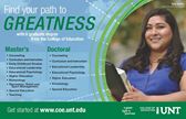 Thinking about grad school? See our full list of degree programs at http://www.coe.unt.edu/graduate-students