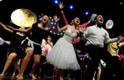 Fraternity and sorority members perform at Songfest during Greek Week 2006.