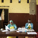 Nurses at Kenema Hospital in Sierra Leone in August.