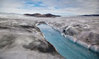 Dark snow Greenland