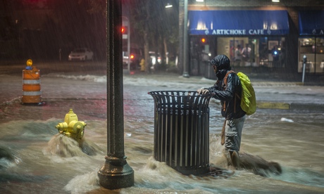 Heavy rains in Albuquerque, New Mexico