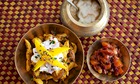 Pepper Chicken and Mango Raita