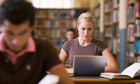 student with laptop