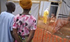 A patient arrived at the Doctors Without Borders ebola facility in Guekedou, southern Guinea