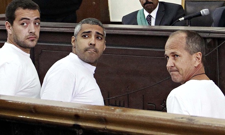 Mohamed Fahmy, Baher Mohamed, Peter Greste