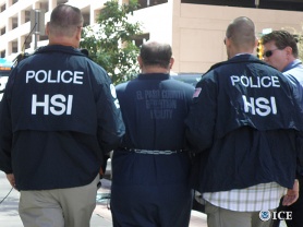 ICE HSI agents arrest the subject of a child pornography investigation