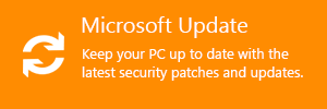 Get the latest updates for your PC at Microsoft Update.