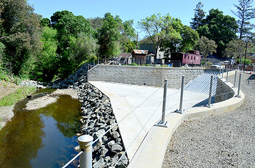 New pedestrian bridge last major phase of Corps’ Napa Creek project