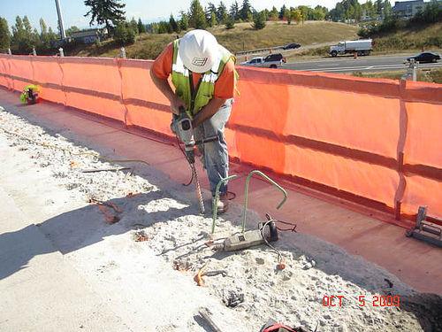 Working on the 196th Street overpass