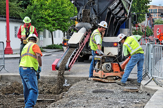 Downtown Street and Bus Stop Repairs