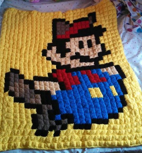 Photo: This custom crochet blanket is just one of many designs you could have made for you by Etsy merchant Sminostuff. The price? $175. Check it out here: https://www.etsy.com/listing/164143546/custom-crochet-blanket-afghan-pixel?ref=shop_home_active_4