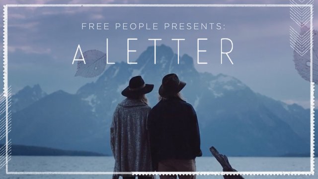 Free People Presents: A Letter