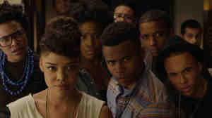 Tessa Thompson plays Samantha (Sam) White, host of a campus radio show called Dear White People.