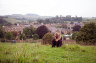 Bruton looks over the River Brue Valley. 