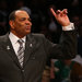 Nets Coach Lionel Hollins during Sunday’s game, which had 11-minute quarters and lasted 1:58.