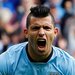 Manchester City's Sergio Agüero after scoring his third goal against Tottenham Hotspur.