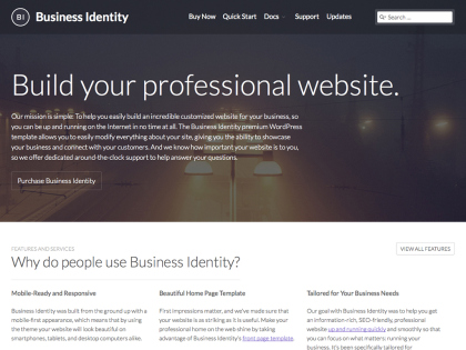 Business Identity WordPress Theme