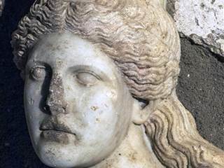 Archaeologists Unearth Sphinx Head in Greece's Ancient Amphipolis Tomb