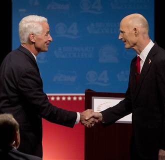 Image: Charlie Crist, Rick Scott