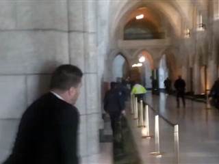 Cellphone Video Captures Shots Fired Inside Parliament