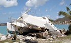 Hurricane Gonzalo aftermath, Cole Bay in Saint Martin, French Antilles - 16 Oct 2014