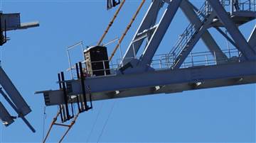 Would you use a Port A Potty perched on a crane?