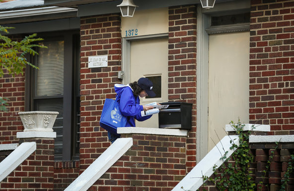 Health workers in the Bronx passed out leaflets with information about the Ebola virus on Monday.