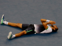 Marin Cilic of Croatia reacts after defeating Kei Nishikori of Japan to win the men's singles final match on Day Fifteen of the 2014 US Open at the USTA Billie Jean King National Tennis Center on September 8, 2014. (Photo by Mike Stobe/Getty Images for USTA)