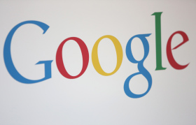 The Google logo is seen at the company's offices on August 21, 2014 in Berlin, Germany.