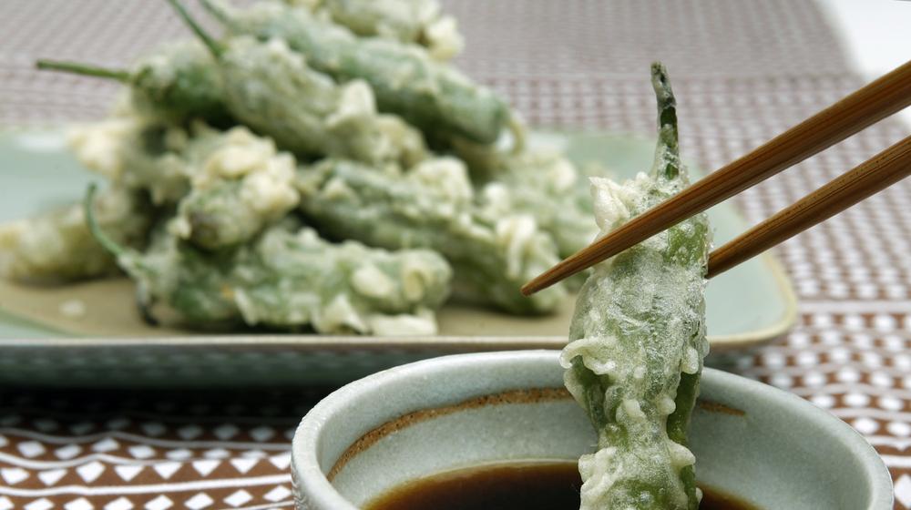 Shishito peppers tempura