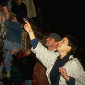 The Berlin Wall fell on Nov. 9, 1989, 25 years ago this weekend. East Germans flooded into West Berlin after border guard Harald Jaeger ignored orders and opened the gate for the huge, unruly crowd.