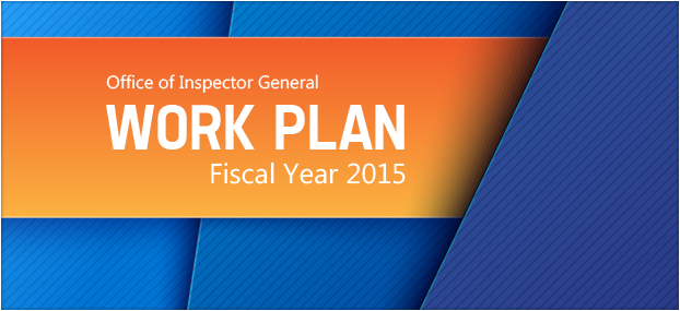 OIG FY 2015 Work Plan Cover