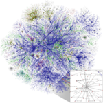 Visualization of Internet routing paths