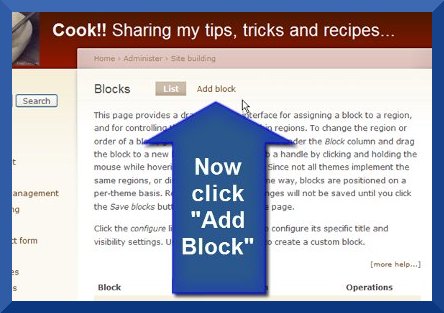 Drupal - Add Block