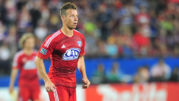 Michel of FC Dallas controls the ball against the Seattle Sounders on April 12, 2014 at Toyota Stadium in Frisco, Texas. (credit: Cooper Neill/Getty Images)