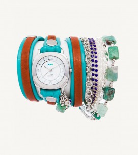 Austin Crystal & Stone Wrap Watch