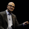 Microsoft CEO Satya Nadella speaks at the Future Decoded conference in London on Nov. 10. The company hopes to create new social tools to increase productivity in and out of the workplace.