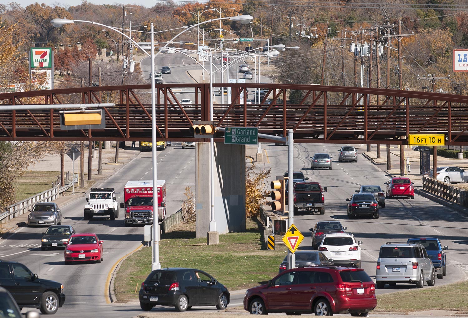 Garland Road. looking north where it changes from East Grand Avenue, photographed on Wednesday, Nov. 26, 2014.