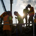 Workers at the U.S. Army Corps of Engineers Olmsted Locks and Dam project on the Ohio River at Olmsted, Ill.