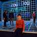 Harry David Smolin, center, at the stagefront of “The Curious Incident of the Dog in the Night-Time.”