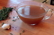 Julia Moskin makes roasted turkey stock adapted from a recipe by Suzanne Goin of A.O.C. restaurant.