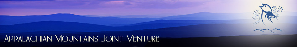 Appalachian Mountains Joint Venture (AMJV) banner.