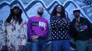 Souls of Mischief are, from left to right, A-Plus, Tajai, Opio and Phesto.