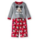 Mickey Mouse Toddler Boys' Pajama Set - Red 4T