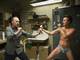 Michael Keaton with Edward Norton in Birdman