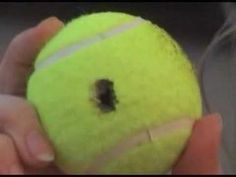 Unlocking a car with a tennis ball... ill be sooo happy i repinned this one day