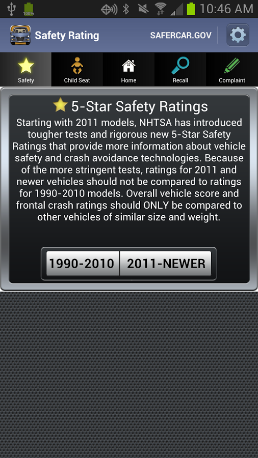 SaferCar - screenshot