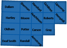 Amarillo District County Map