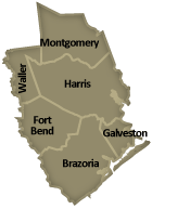 Houston District County Map
